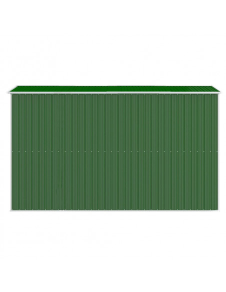 Capanno da Giardino Verde 192x357x223 cm Acciaio Zincato