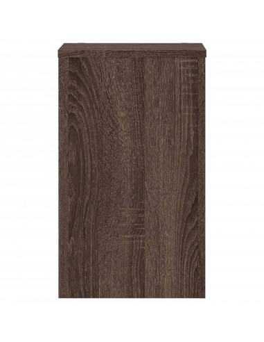 Supporti per Piante 2 pz Marrone 30x30x50 cm Legno Multistrato