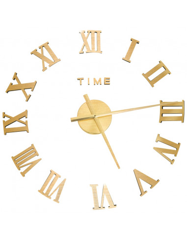 Orologio da Parete 3D Design Moderno Oro 100 cm XXL