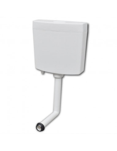 Sciacquone WC con Ingresso Acqua dal Basso 3/6 L Bianco