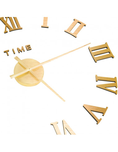 Orologio da Parete 3D Design Moderno Oro 100 cm XXL