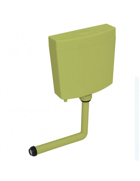 Sciacquone WC con Ingresso Acqua dal Basso 3/6 L Verde Oliva