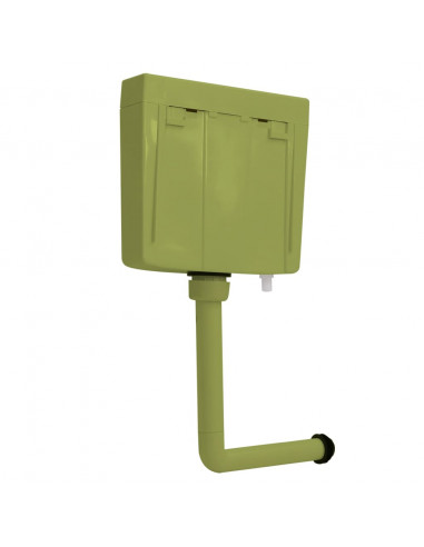 Sciacquone WC con Ingresso Acqua dal Basso 3/6 L Verde Oliva