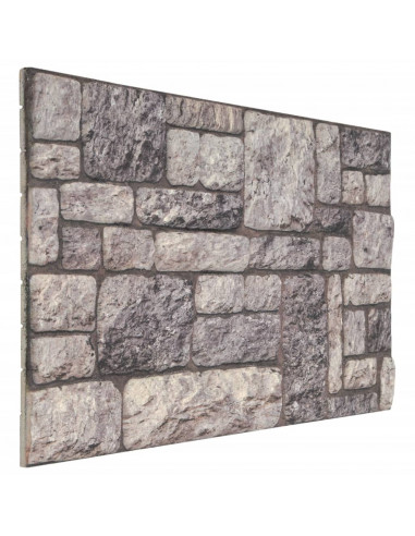 Pannelli Murali 3D con Design Mattoni Grigio Chiaro 10 pz EPS