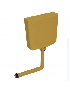 Sciacquone WC con Ingresso Acqua dal Basso 3/6 L Giallo Curry 2