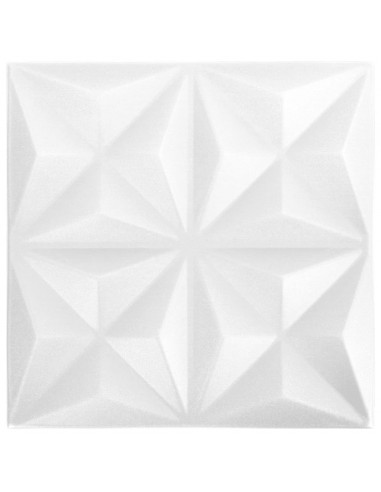 Pannelli Murali 3D 24 pz 50x50 cm Bianchi Origami 6 m²