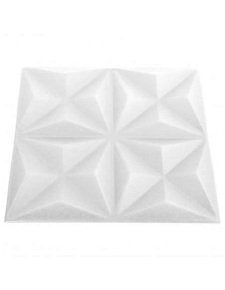 Pannelli Murali 3D 24 pz 50x50 cm Bianchi Origami 6 m²