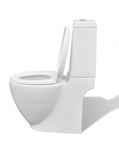 Set Toilette e Bidè in Ceramica Bianca