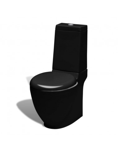 Set Toilette e Bidè in Ceramica Nero