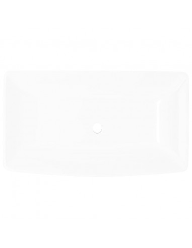 Lavello Bianco in Ceramica di Lusso Rettangolare 71 x 39 cm