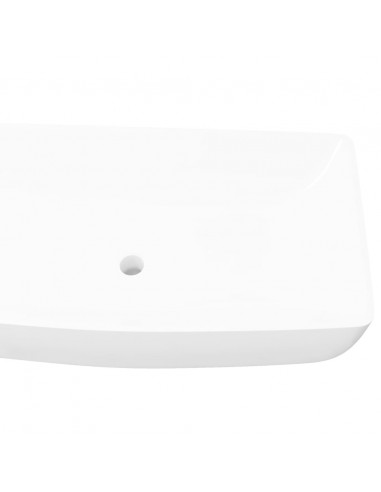 Lavello Bianco in Ceramica di Lusso Rettangolare 71 x 39 cm