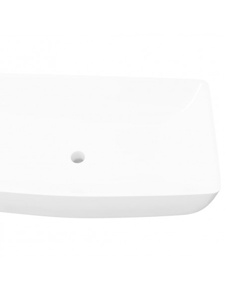 Lavello Bianco in Ceramica di Lusso Rettangolare 71 x 39 cm