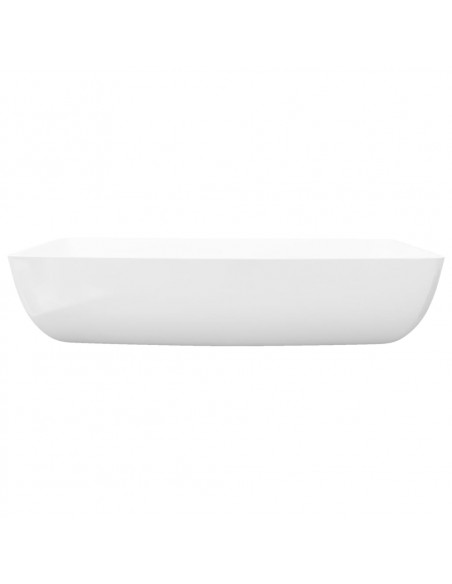 Lavello Bianco in Ceramica di Lusso Rettangolare 71 x 39 cm