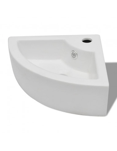 Lavandino con Troppopieno 45x32x12,5 cm Bianco