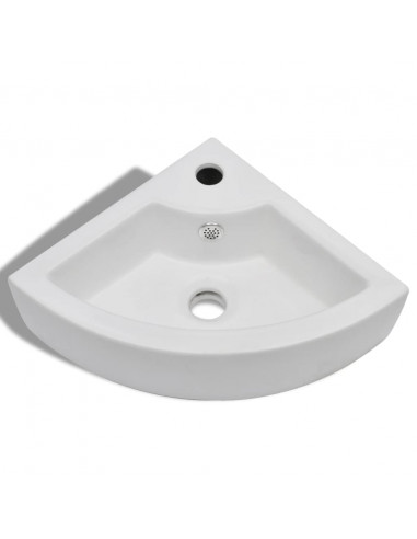 Lavandino con Troppopieno 45x32x12,5 cm Bianco