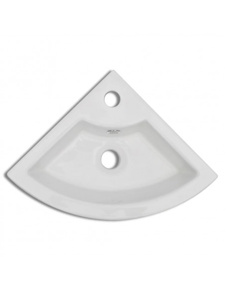 Lavandino con Troppopieno 45x32x12,5 cm Bianco