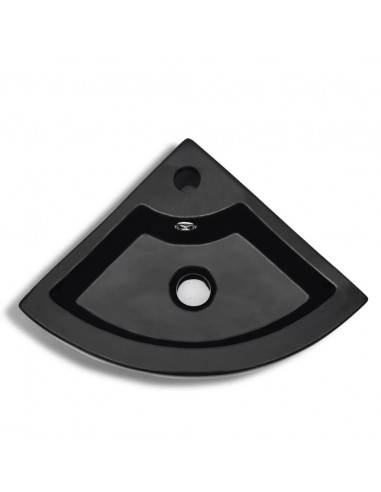 Lavandino con Troppopieno 45x32x12,5 cm Nero