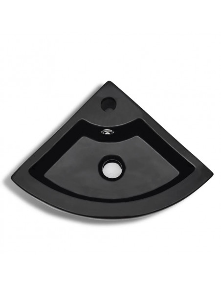 Lavandino con Troppopieno 45x32x12,5 cm Nero