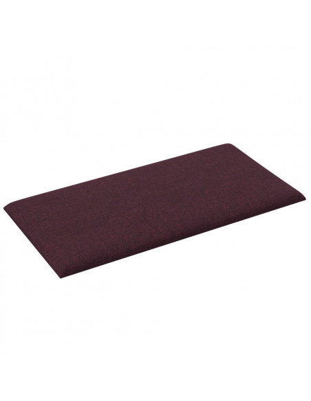 Pannelli Murali 12 pz Viola 30x15 cm Tessuto 0,54 m²