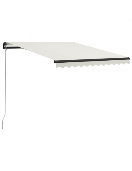 Tenda da Sole Retrattile Manuale con LED 300x250 cm Antracite