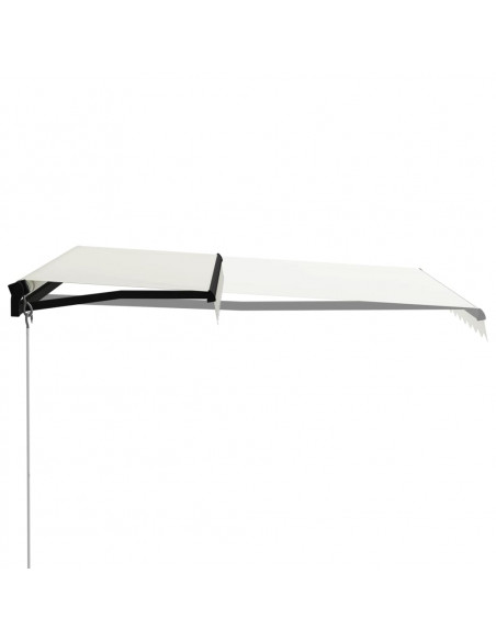 Tenda da Sole Retrattile Manuale con LED 300x250 cm Antracite