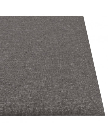 Pannelli Murali 12 pz Grigio Chiaro 30x30 cm in Tessuto 1,08 m²