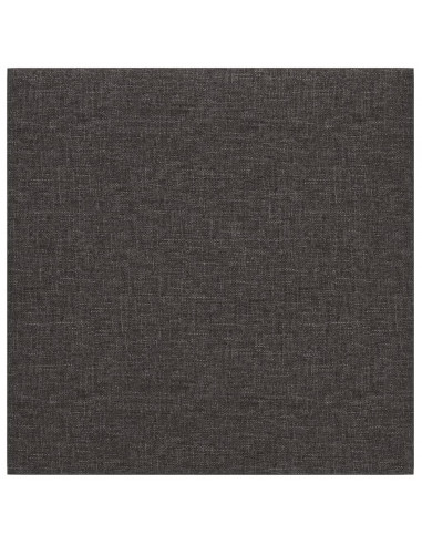 Pannelli Murali 12 pz Grigio Scuro 30x30 cm in Tessuto 1,08 m²