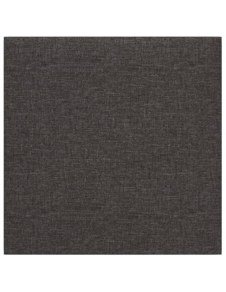 Pannelli Murali 12 pz Grigio Scuro 30x30 cm in Tessuto 1,08 m²
