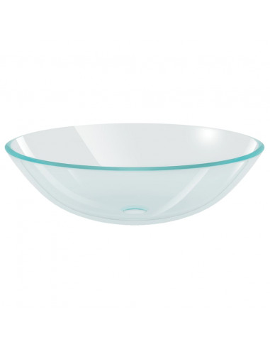 Lavandino in Vetro Temprato 42 cm Trasparente