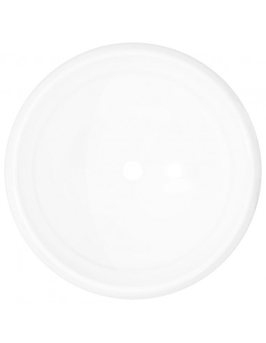 Lavandino Rotondo in Ceramica Bianca 40 x 15 cm