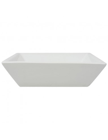 Lavandino Quadrato in Ceramica Bianca 41,5x41,5x12 cm