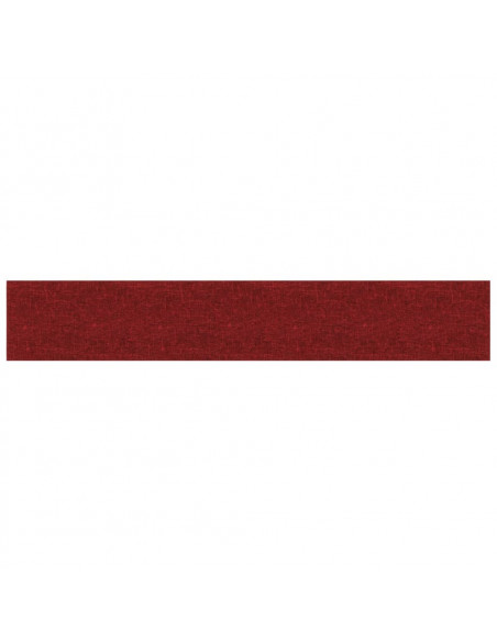 Pannelli Murali 12 pz Rosso Vino 90x15 cm Tessuto 1,62 m²