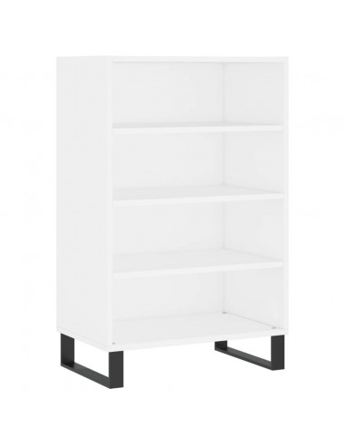 Credenza Bianca 57x35x90 cm in Legno Multistrato