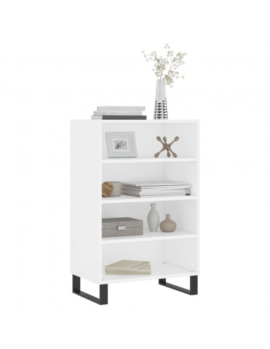 Credenza Bianca 57x35x90 cm in Legno Multistrato