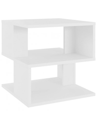 Tavolino Bianco 40x40x40 cm in Legno Multistrato