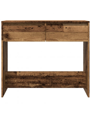 Tavolino Consolle Legno Vecchio 89x41x76,5 cm in Truciolato