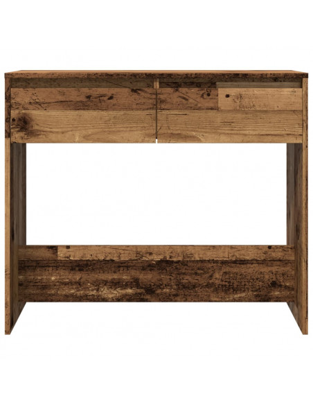 Tavolino Consolle Legno Vecchio 89x41x76,5 cm in Truciolato