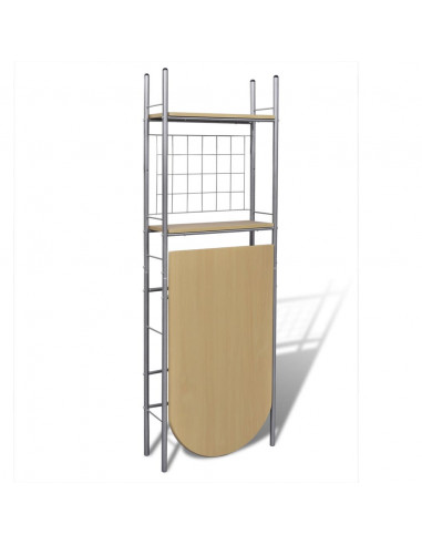 Set da Bar Pieghevole per Colazione con 2 Sgabelli