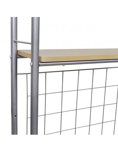 Set da Bar Pieghevole per Colazione con 2 Sgabelli