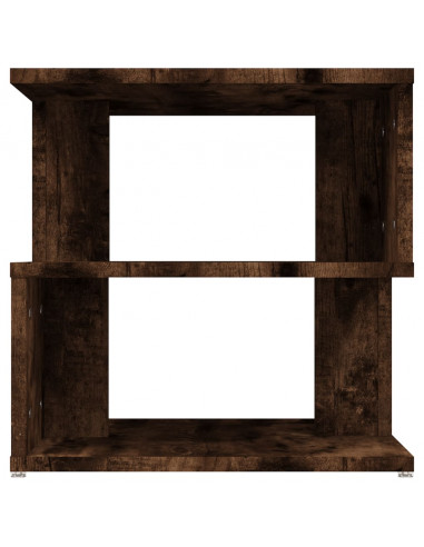 Tavolino da Salotto Rovere Fumo 40x40x40cm in Legno Multistrato