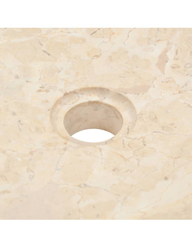 Lavandino 40x12 cm in Marmo Crema