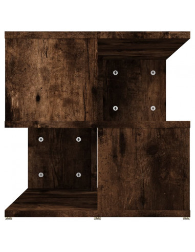 Tavolino da Salotto Rovere Fumo 40x40x40cm in Legno Multistrato