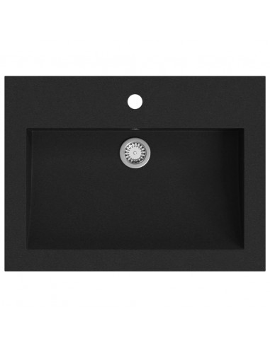 Lavandino in Granito 600x450x120 mm Nero