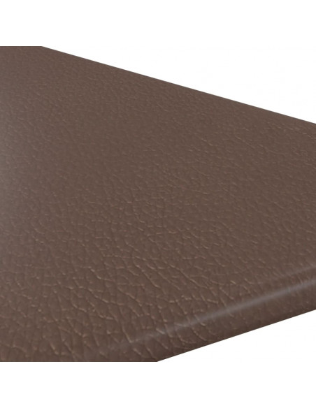 Pannelli Murali 12 pz Marroni 30x30 cm in Similpelle 0,54 m²