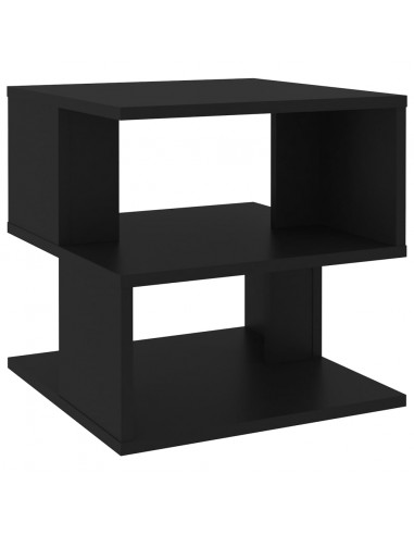 Tavolino Nero 40x40x40 cm in Legno Multistrato