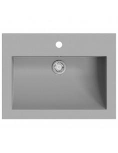 Lavandino in Granito 600x450x120 mm Grigio 2