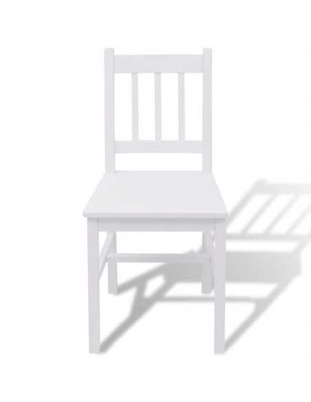 Set da Pranzo 5 pz in Legno di Pino Bianco