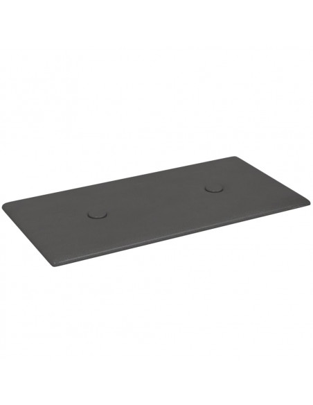 Pannelli Murali 12 pz Grigi 30x15 cm in Similpelle 0,54 m²