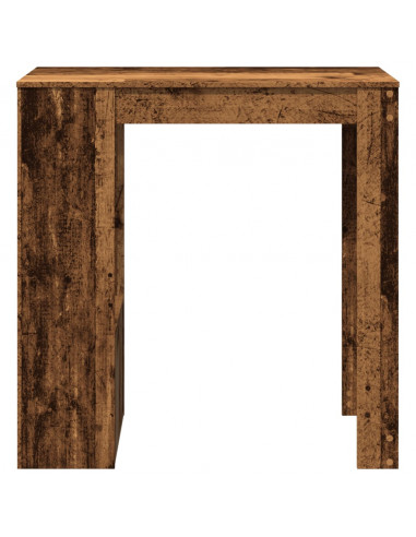 Tavolo Bar con Rastrelliera Antico 102x50x103,5 cm Multistrato