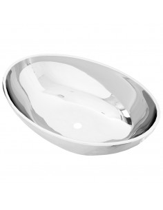 Lavandino 40x33x13,5 cm in Ceramica Argento 2